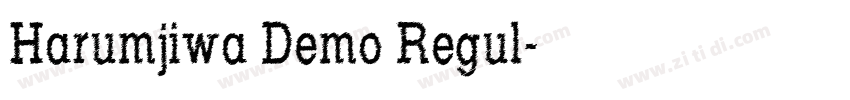 Harumjiwa Demo Regul字体转换